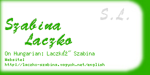 szabina laczko business card